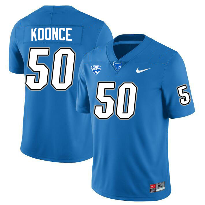 Malcolm Koonce UB Bulls Jersey,University Of Buffalo Bulls #50 Malcolm Koonce Jersey Youth-Blue